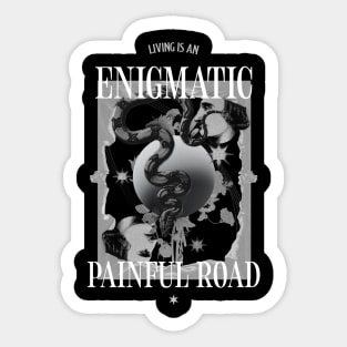 Enigmatic Painful Road Sticker